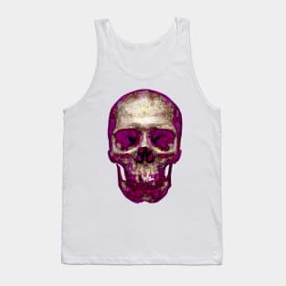 Purple And Gold Skull Tank Top